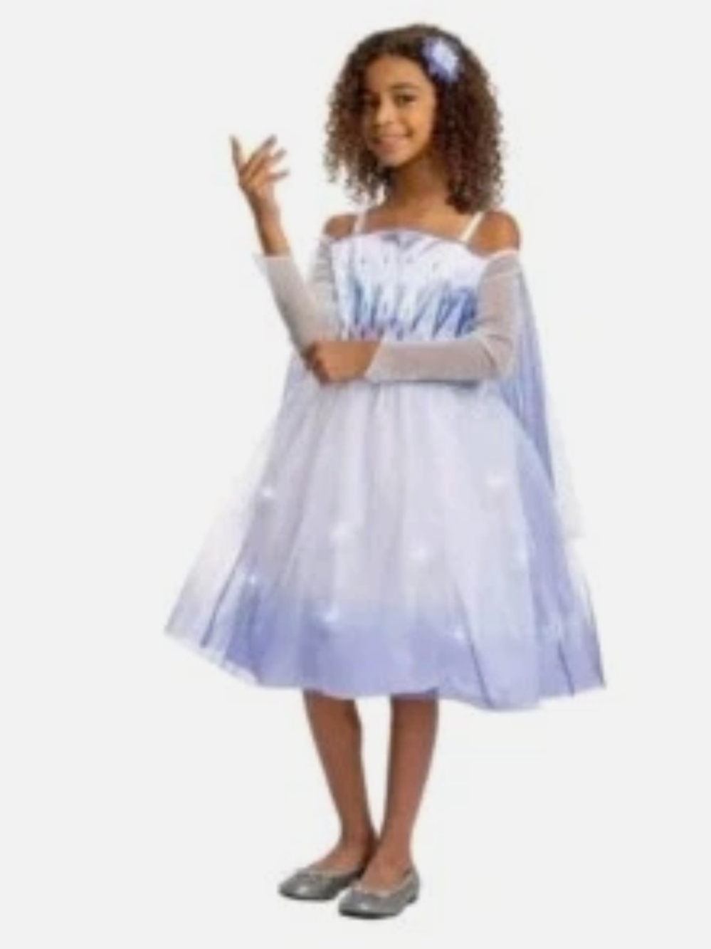 Disney Light Blue Princess Dress with Cape and Hair Accessory